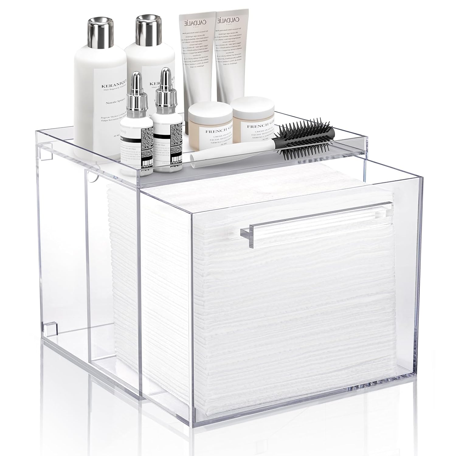 Acrylic Container Compatible With Clean Skin Club Clean Towel