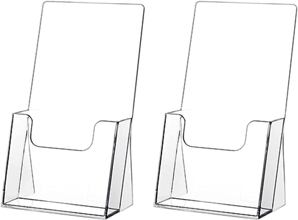 Acrylic Brochure Holder, Flyer Display Stand for Magazine